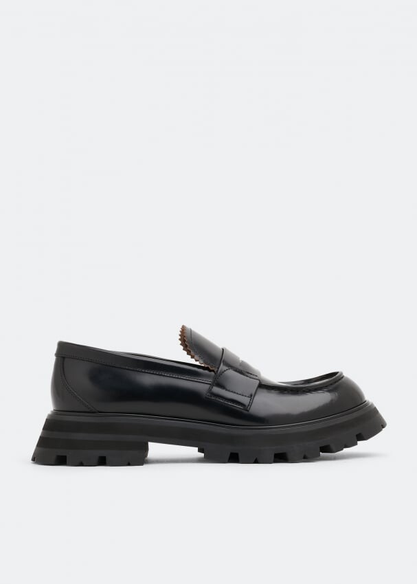 

Лоферы ALEXANDER MCQUEEN Wander leather loafers, черный