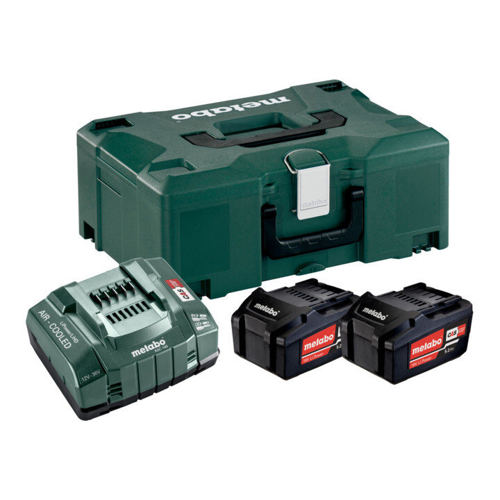 

Базовый комплект Metabo 2 x 5,2 Ач + Metaloc
