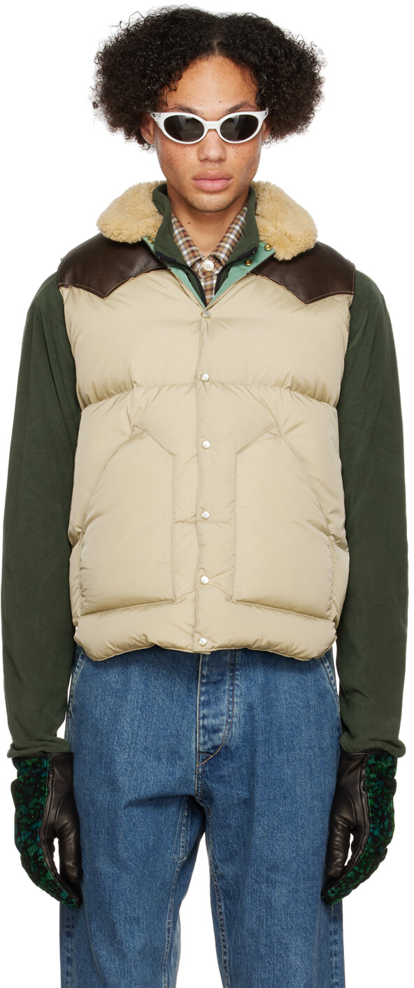 

Эксклюзивный бежевый жилет SSENSE Christy Down Rocky Mountain Featherbed