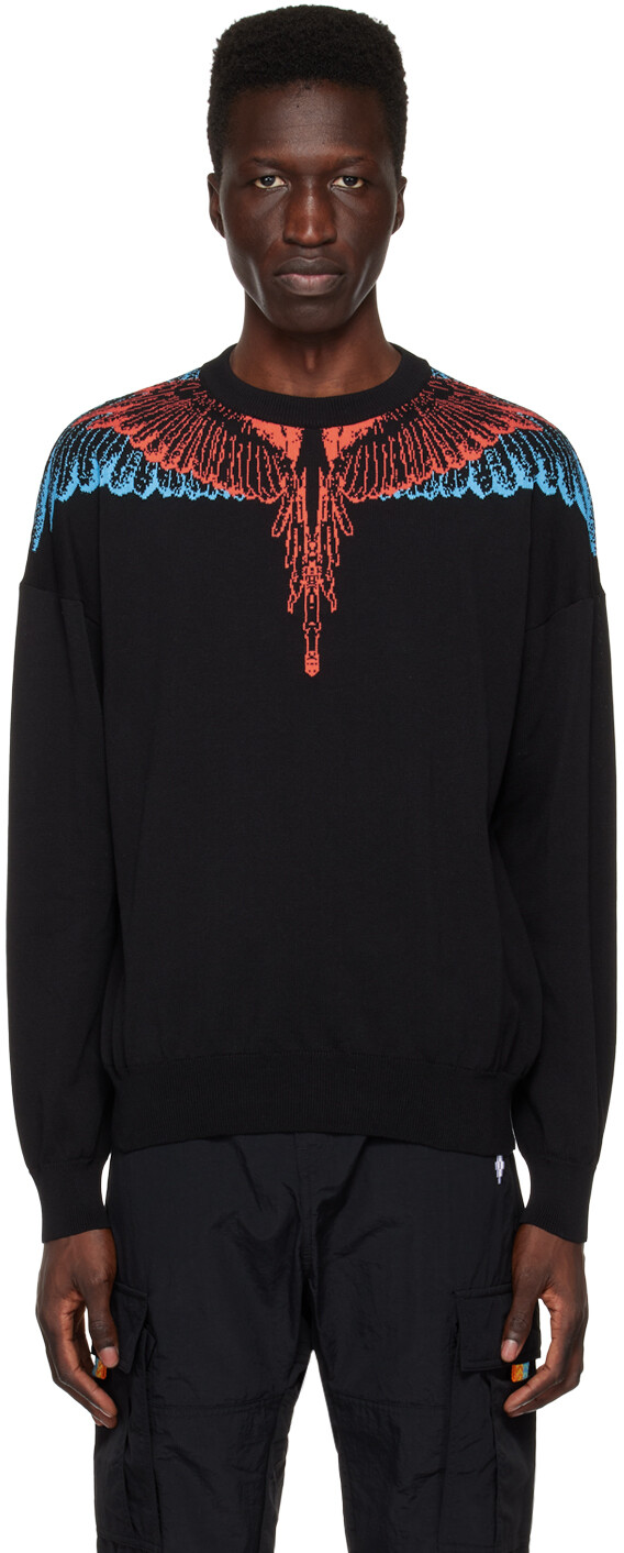 

Свитер Black Icon с крыльями Marcelo Burlon County of Milan, Коричневый, Свитер Black Icon с крыльями Marcelo Burlon County of Milan