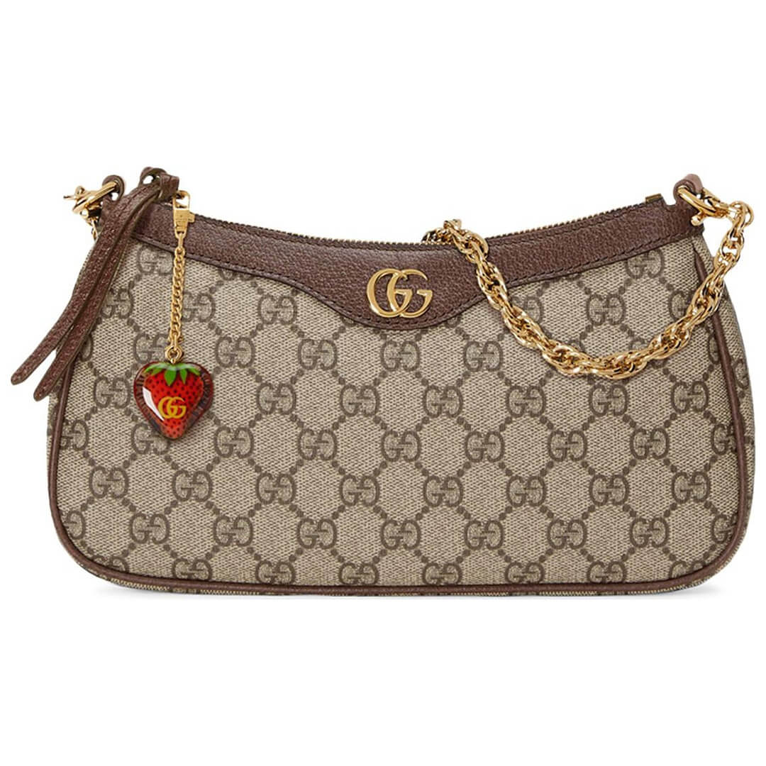 Сумка Gucci Ophidia GG Small, бежевый/коричневый