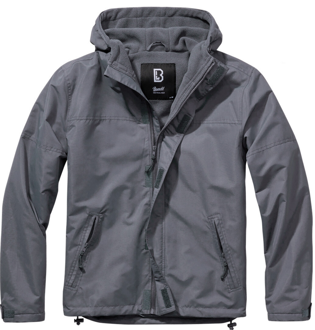 

Куртка Brandit Windbreaker Frontzip, серый