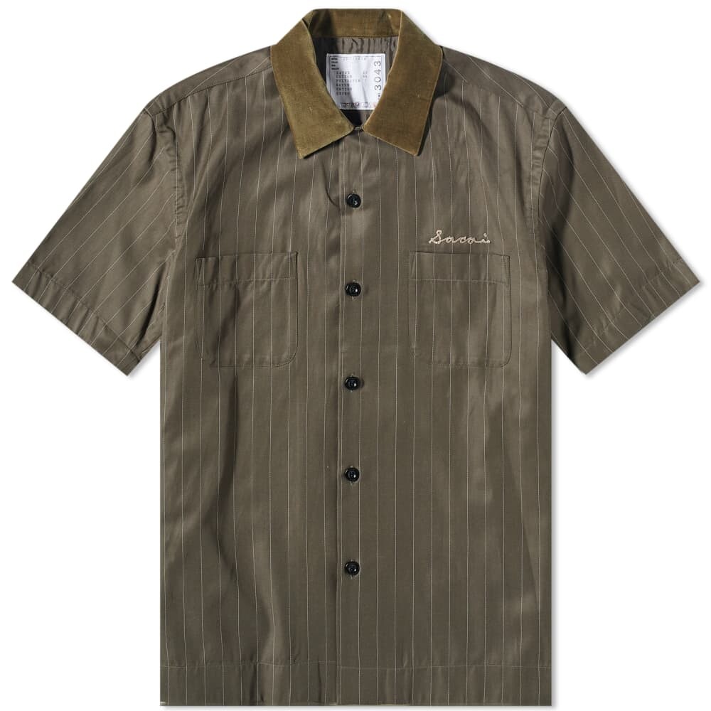 

Рубашка Sacai Chalk Stripe Bowling Shirt