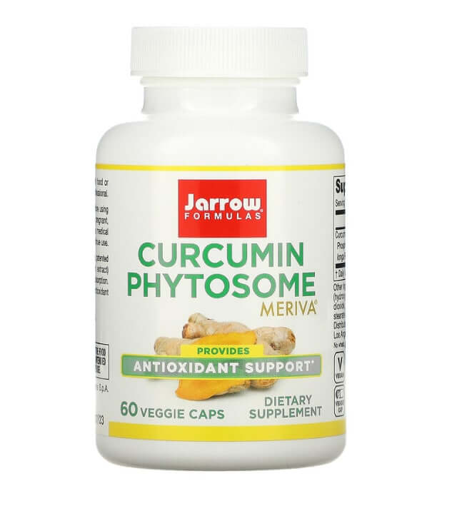 Фитосомы куркумина, 500 мг, 60 вегетарианских капсул, Jarrow Formulas глутатион jarrow formulas 500 мг 60 капсул