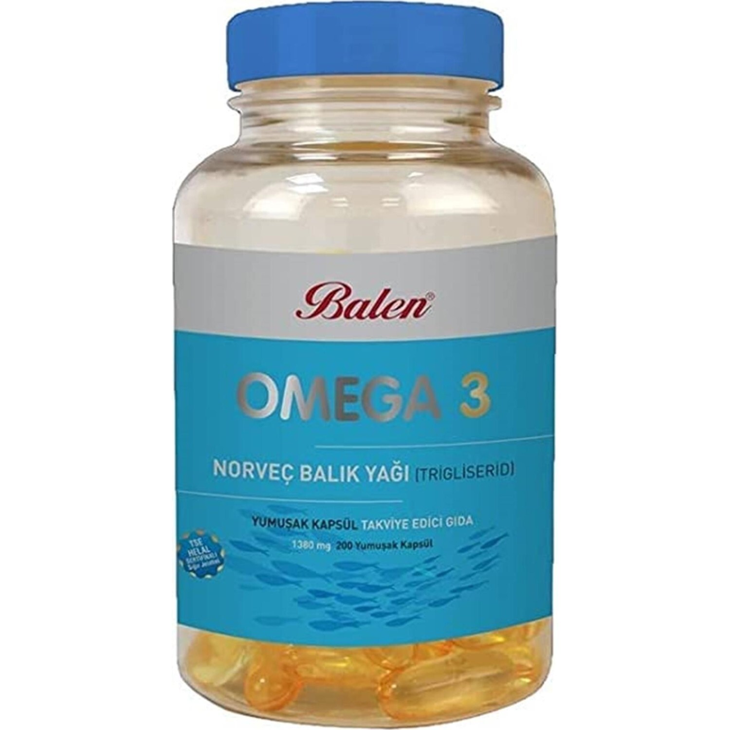 

Balen Omega 3 Норвежский рыбий жир (триглицерид) 1380 мг*100 мягких капсул