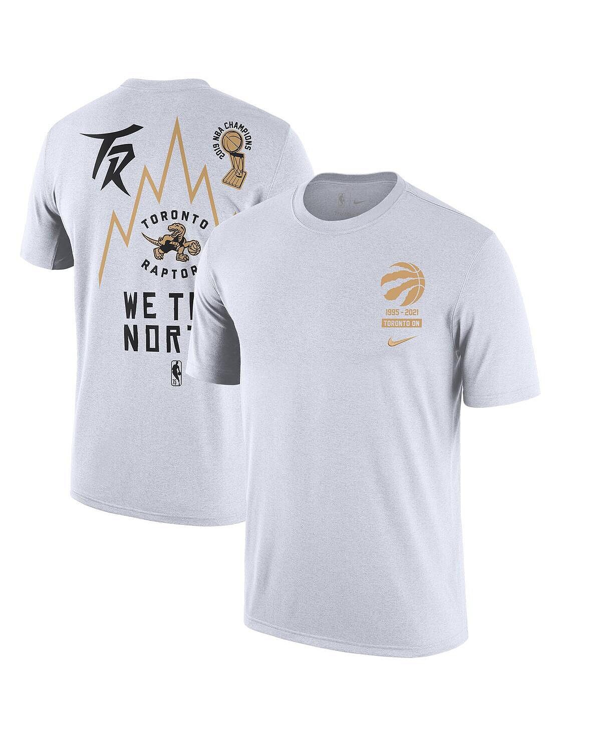

Мужская белая футболка toronto raptors 2021/22 city edition courtside heavyweight moments story Nike, белый