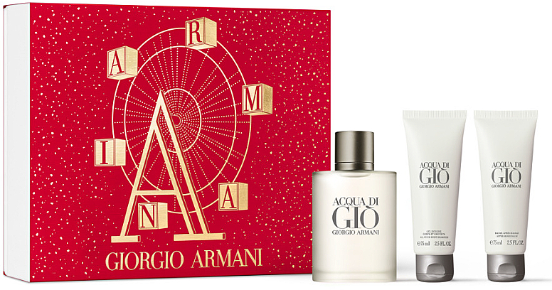 мужская парфюмерия giorgio armani подарочный набор acqua di gio homme Парфюмерный набор Giorgio Armani Acqua Di Gio Pour Homme