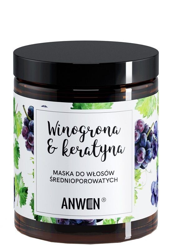 

Anwen Winogrona i Keratyna маска для средней пористости волос, 180 ml