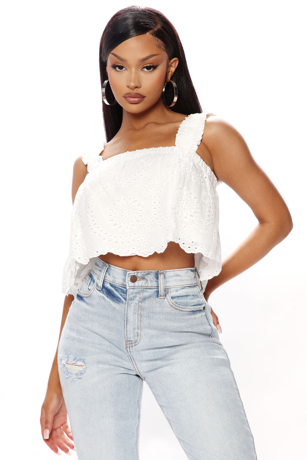 

Топ Fashion Nova FE22F103, белый