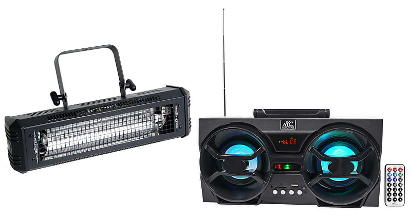 Американский DJ Mega Flash DMX 800w Compact DMX Strobe Light + Free Bluetooth Speaker! American DJ MEGA FLASH DMX+NPB3