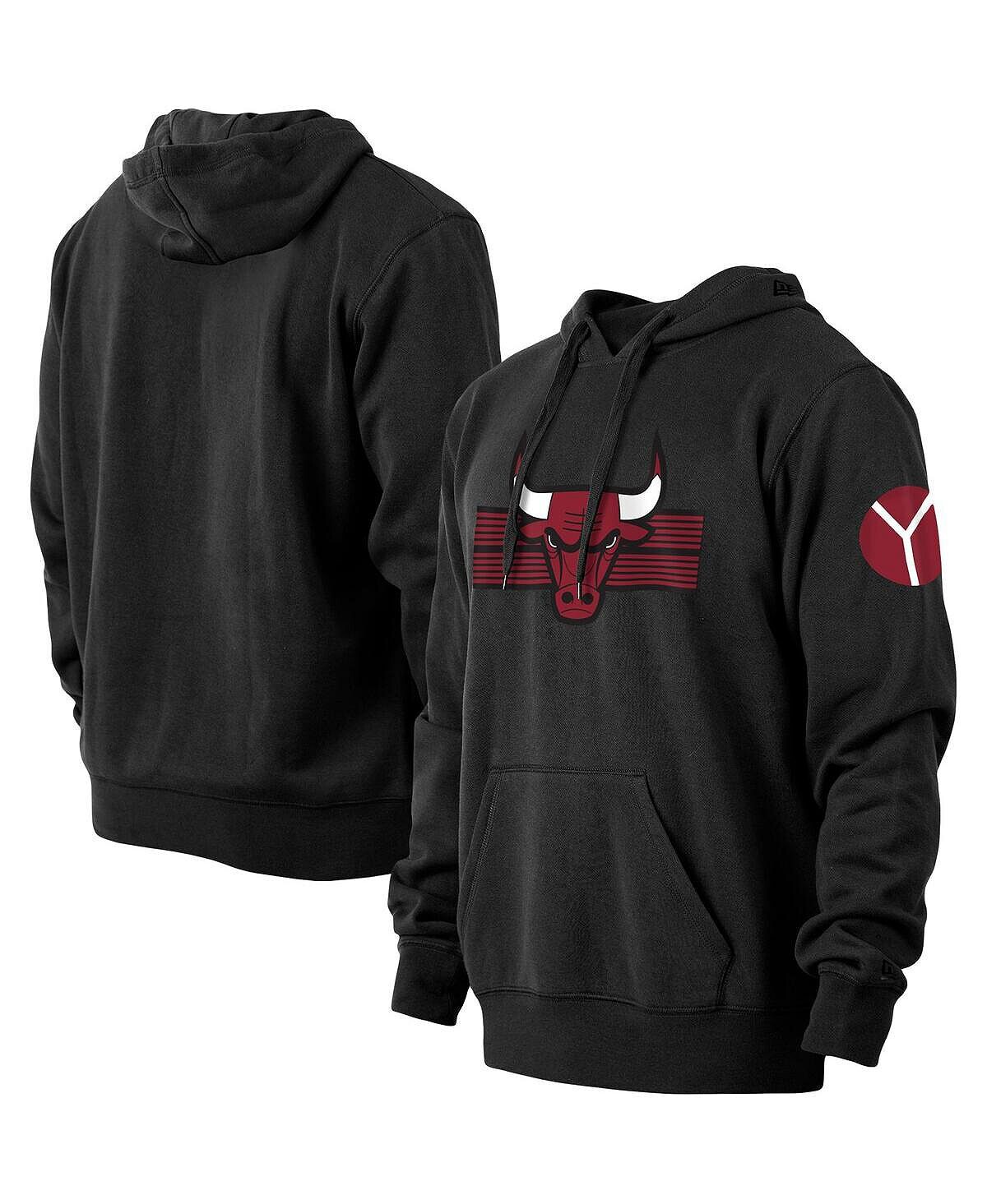 

Мужская черная толстовка с капюшоном chicago bulls 2022/23 city edition New Era, черный