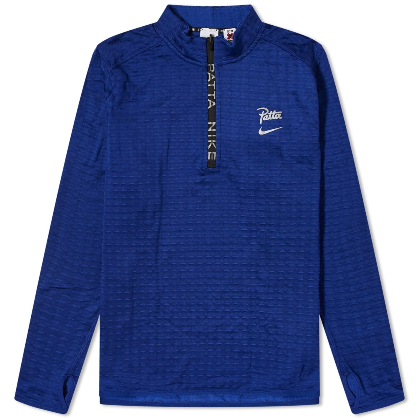 цена Толстовка Nike х Patta Half Zip Long Sleeve, синий