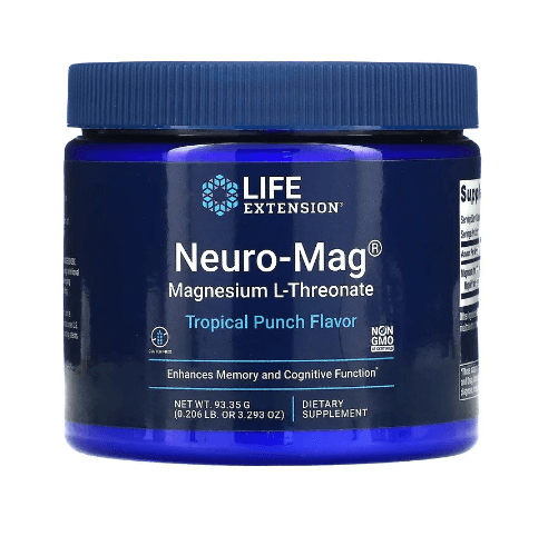 цена L-треонат магния Neuro-Mag тропический пунш 93 г Life Extension