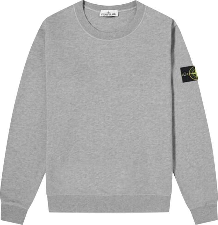 Худи Stone Island Logo Embroidered Hoodie 'Melange Grey', серый