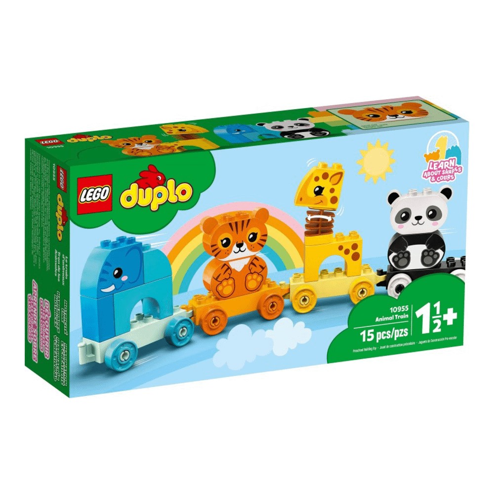 Конструктор LEGO DUPLO 10955 Мой первый поезд для зверей lego duplo приключения в ванной плавучий поезд для зверей 14 дет 10965