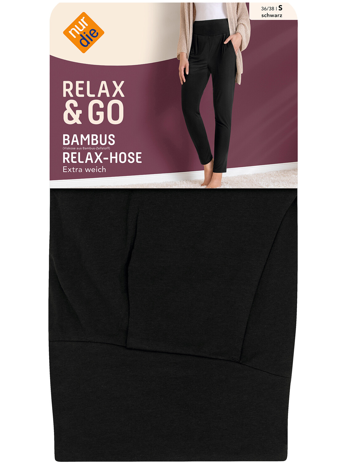 

Спортивные брюки Nur Die Lounge Relax & Go, черный