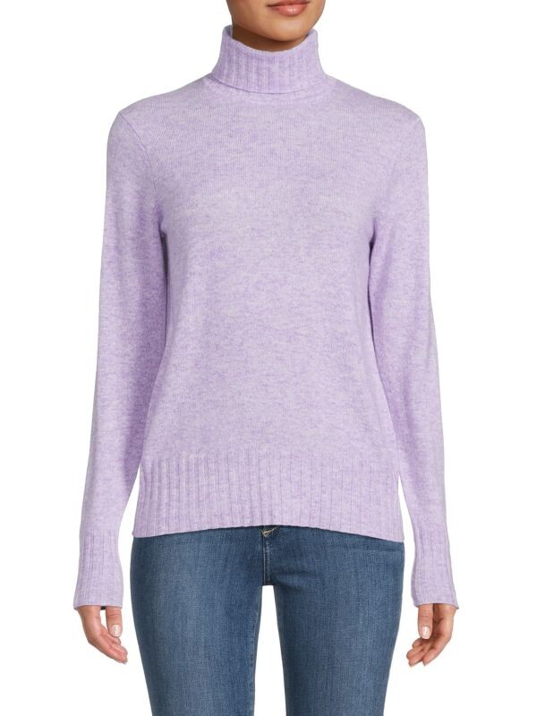

Кашемировый свитер с высоким воротником Qi New York Purple