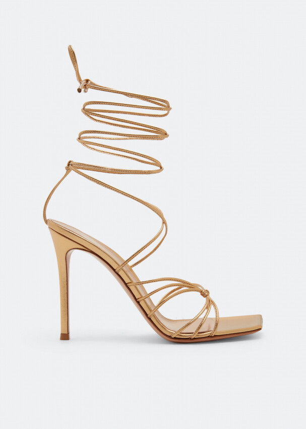 

Сандалии GIANVITO ROSSI Sylvie leather sandals, золотой
