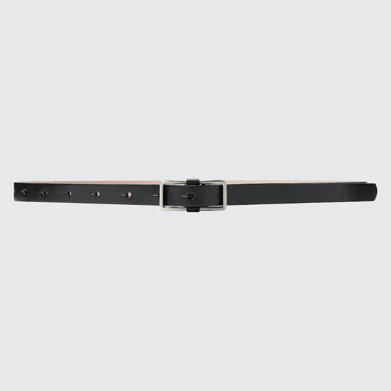 

Женский ремень с квадратной пряжкой Uniqlo Square Buckle Belt, черный