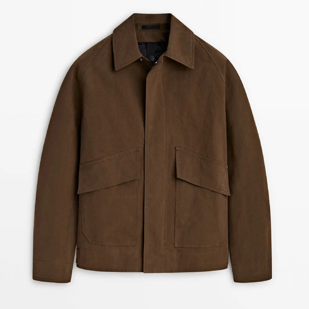 

Куртка Massimo Dutti 2-in-1 With Pockets - Studio, коричневый
