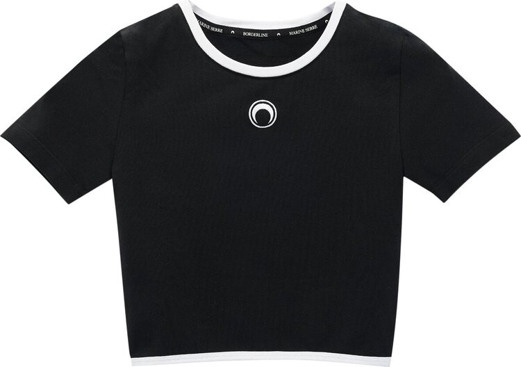 

Топ Marine Serre Organic Crop Top 'Black', черный