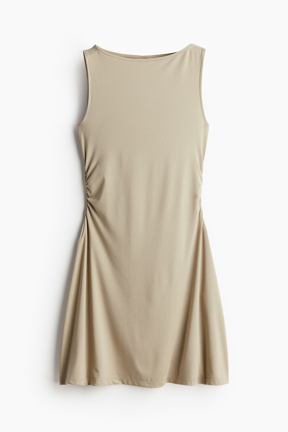 

Платье H&M Gathered with Flared Skirt, хаки