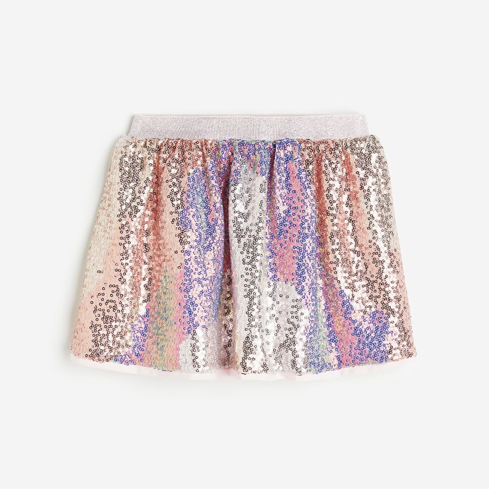 цена Юбка H&M Kids Sequined, пудрово-розовый