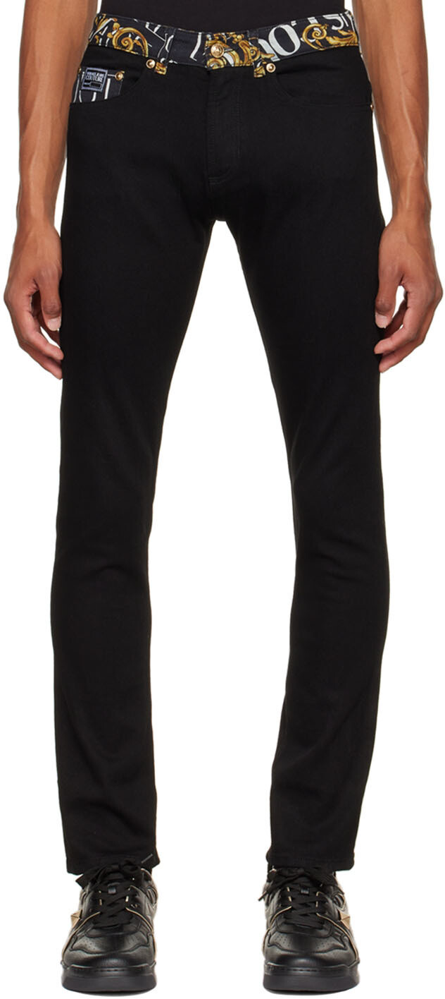 

Черные джинсы-гирлянды Versace Jeans Couture