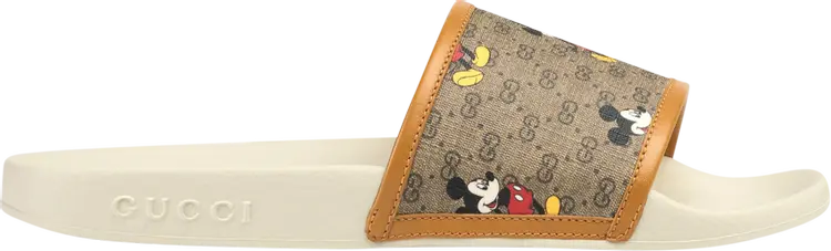 

Сандалии Disney x Gucci Wmns GG Slide Mickey Mouse, коричневый