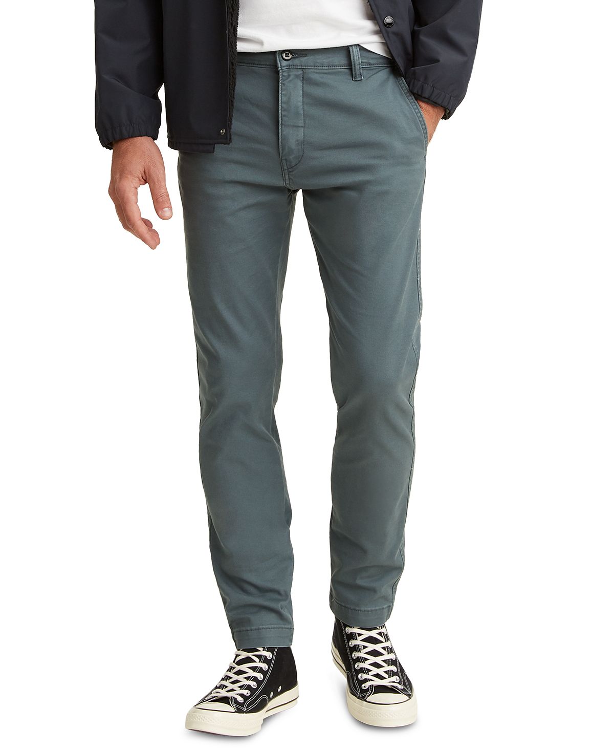 Мужские эластичные брюки xx chino standard с зауженным кроем Levi's, мульти брюки чинос bianca летние повседневный стиль карманы стрейч размер 38 розовый