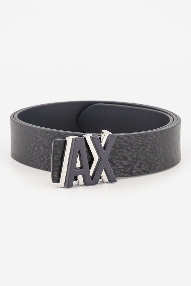 

Кожаный ремень с логотипом Armani Exchange, черный