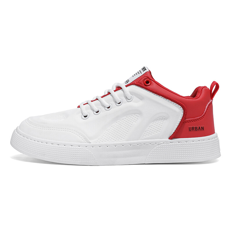 

Кроссовки URBAN AUTHENTIC Skateboarding Shoes Men Low-top, белый/красный