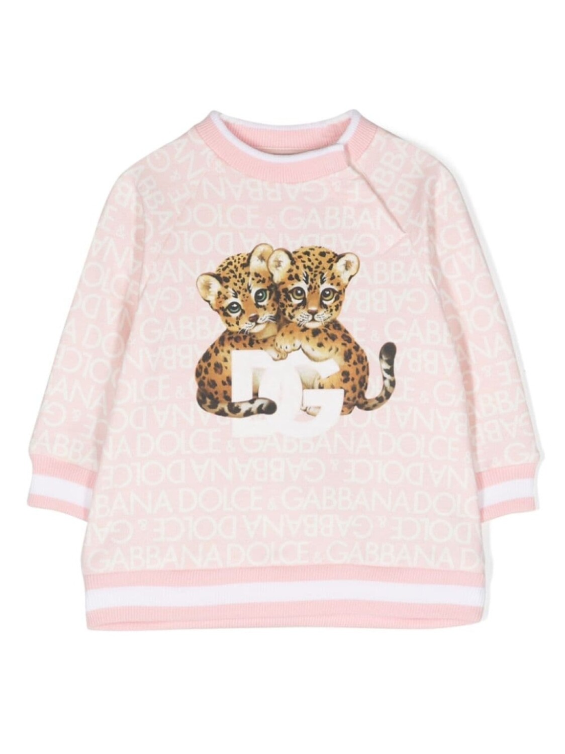 

Dolce & Gabbana толстовка с логотипом, розовый