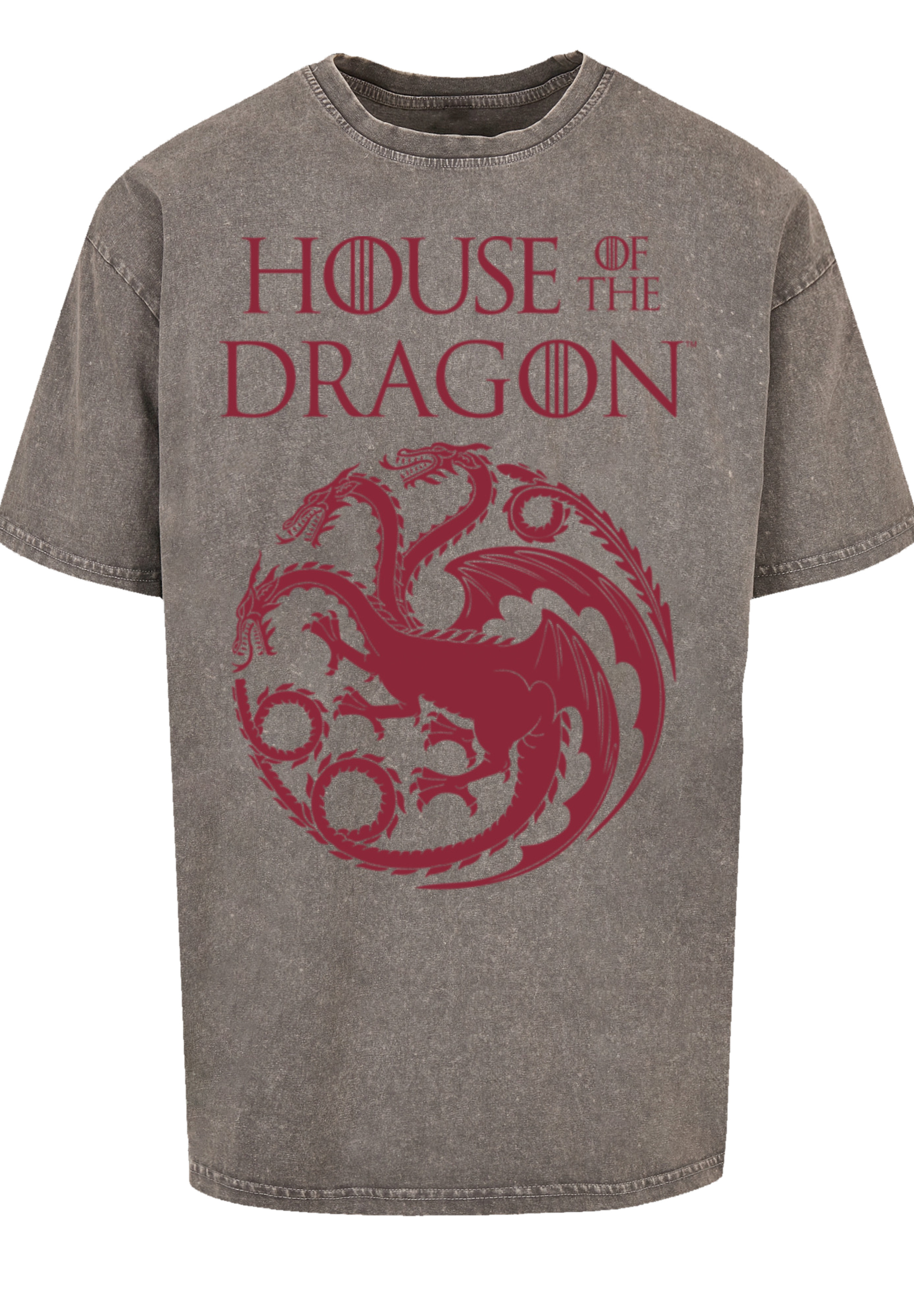 Футболка F4NT4STIC House Of The Dragon Targaryen Crest Logo, цвет Asphalt