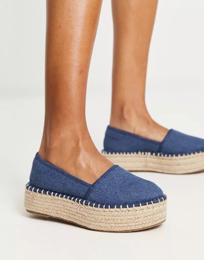 

Джинсовые эспадрильи на плоской платформе ASOS Journal