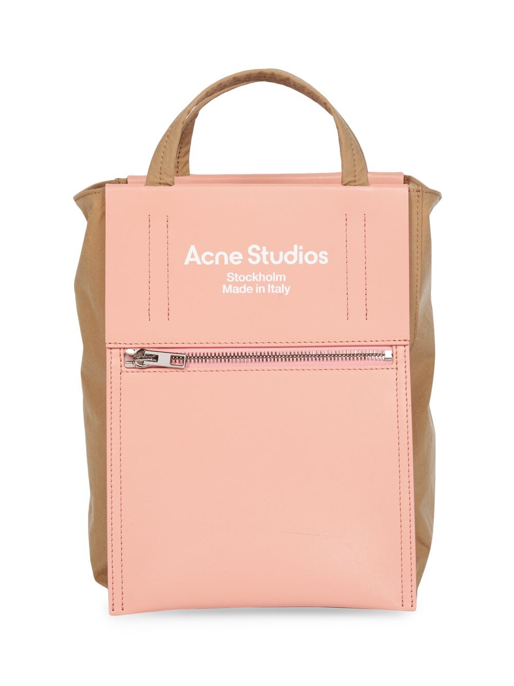 

Маленькая объемная сумка-тоут Baker Out из нейлона Acne Studios, коричневый
