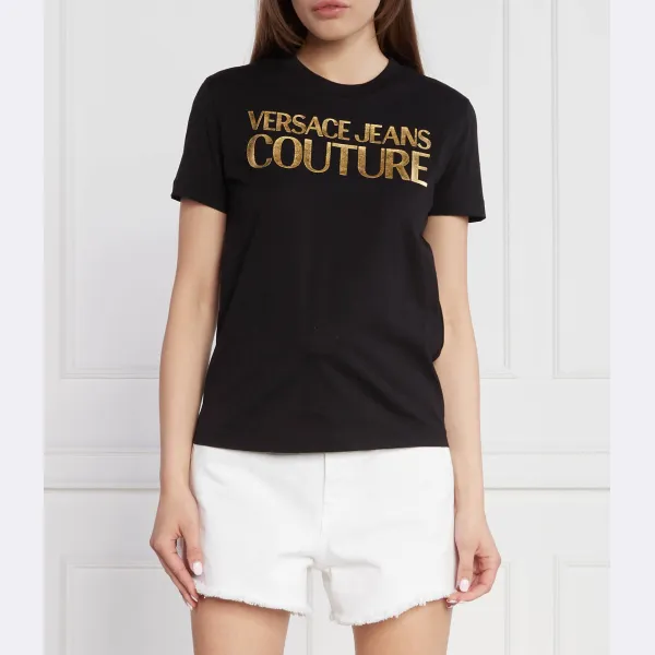 

Футболка стандартного кроя Versace, черный