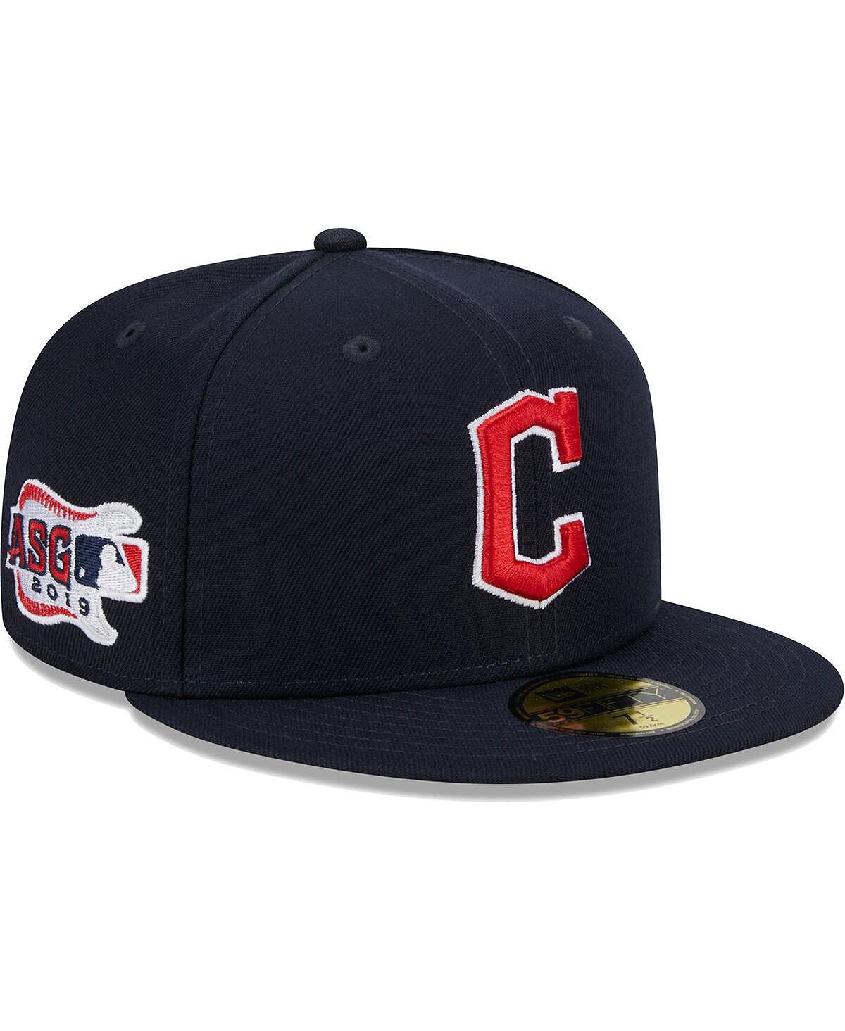 

Мужская темно-синяя кепка Cleveland Guardians 2019 MLB All-Star Game Team, цвет 59FIFTY, облегающая шляпа New Era