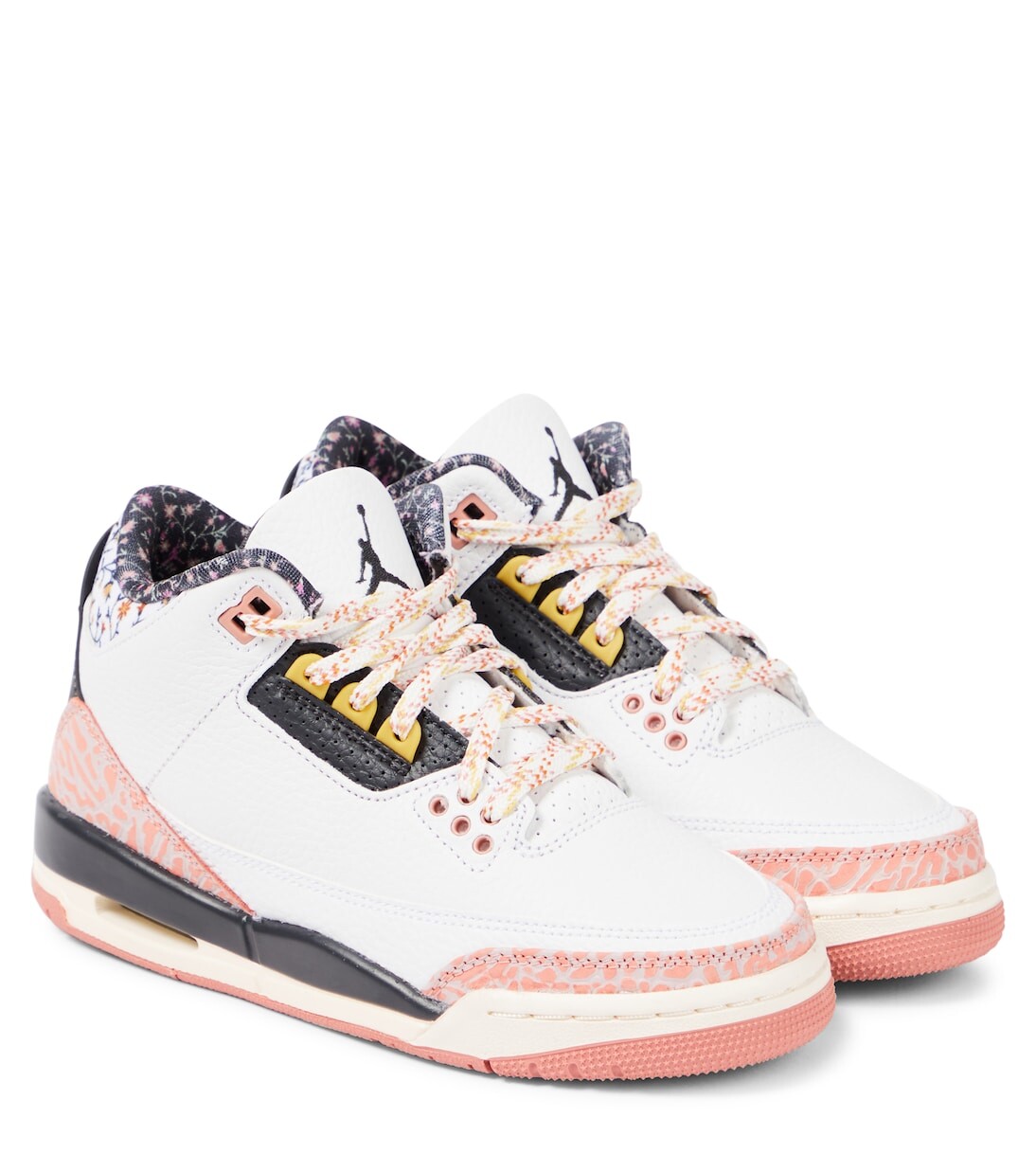 

Кожаные кроссовки Air Jordan 3 Nike, мультиколор