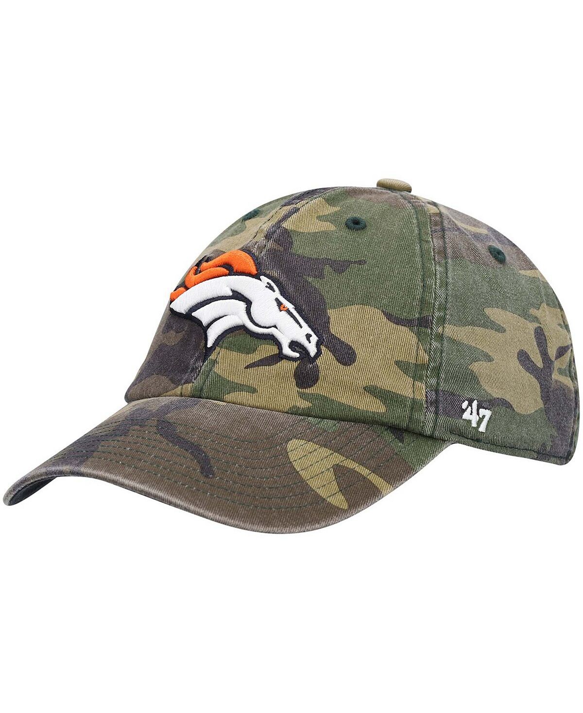 

Мужская регулируемая кепка Denver Broncos Woodland Clean Up '47 Brand