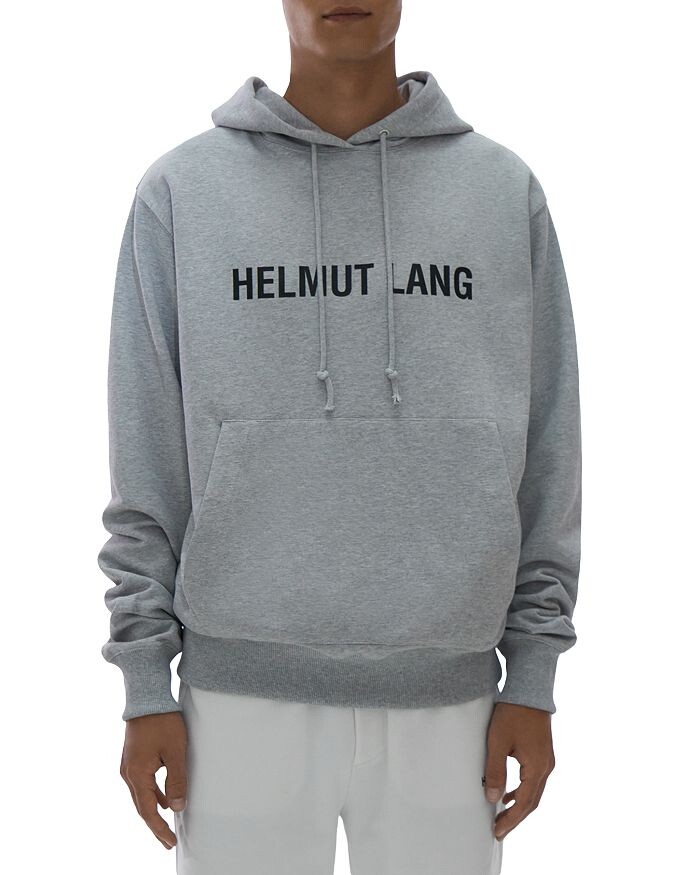 

Худи из хлопка с логотипом Helmut Lang, Серый