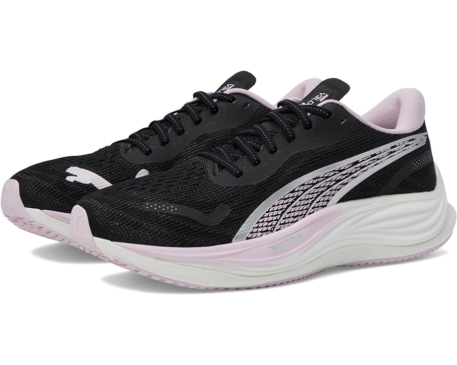 Кроссовки PUMA Velocity Nitro 3, цвет PUMA Black/PUMA Silver/Grape Mist спортивная футболка train favorite heather cat tee puma цвет grape mist