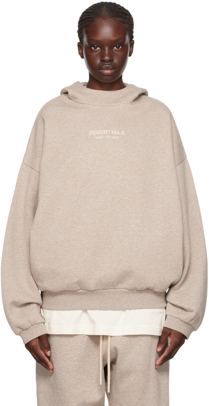 

Бежевый худи на бондаже Fear of God ESSENTIALS