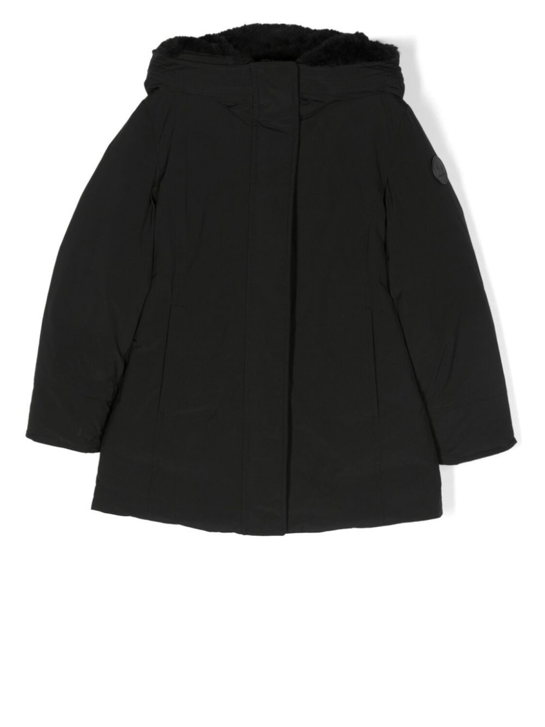 

Woolrich Kids пуховик с капюшоном, черный