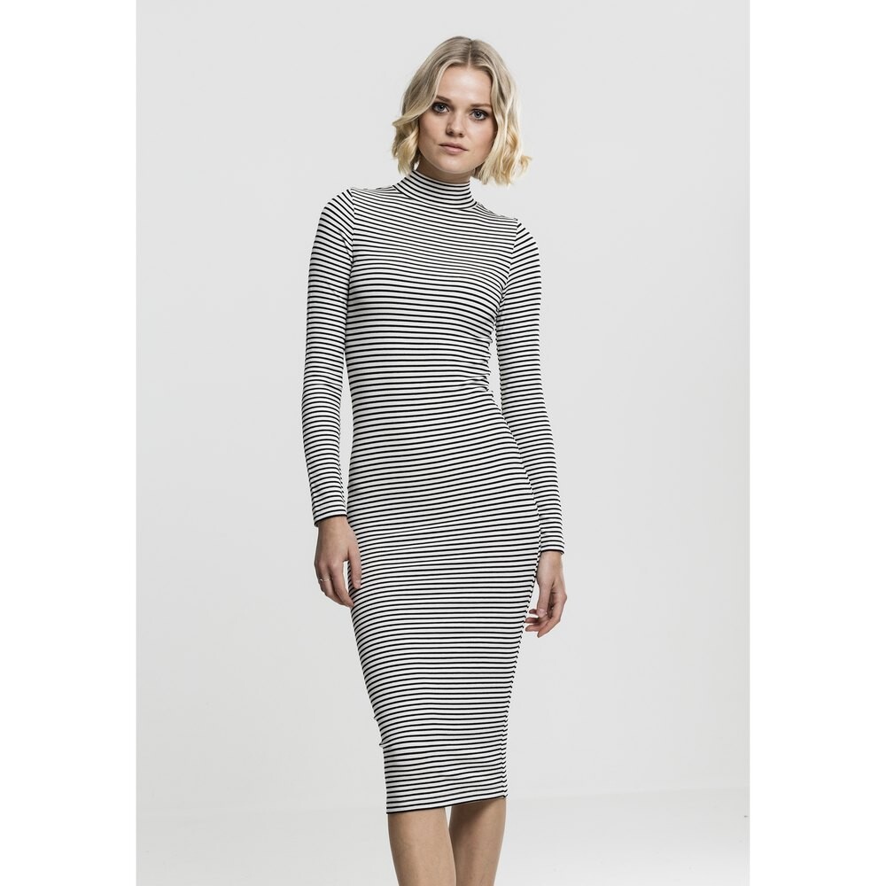 

Платье Urban Classics Striped Turtlene, черный