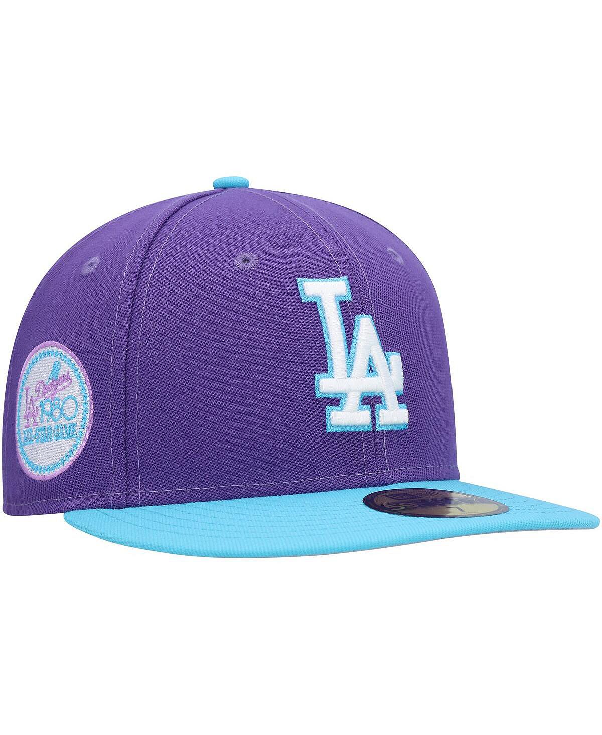 Мужская фиолетовая приталенная кепка Los Angeles Dodgers Vice 59FIFTY New Era