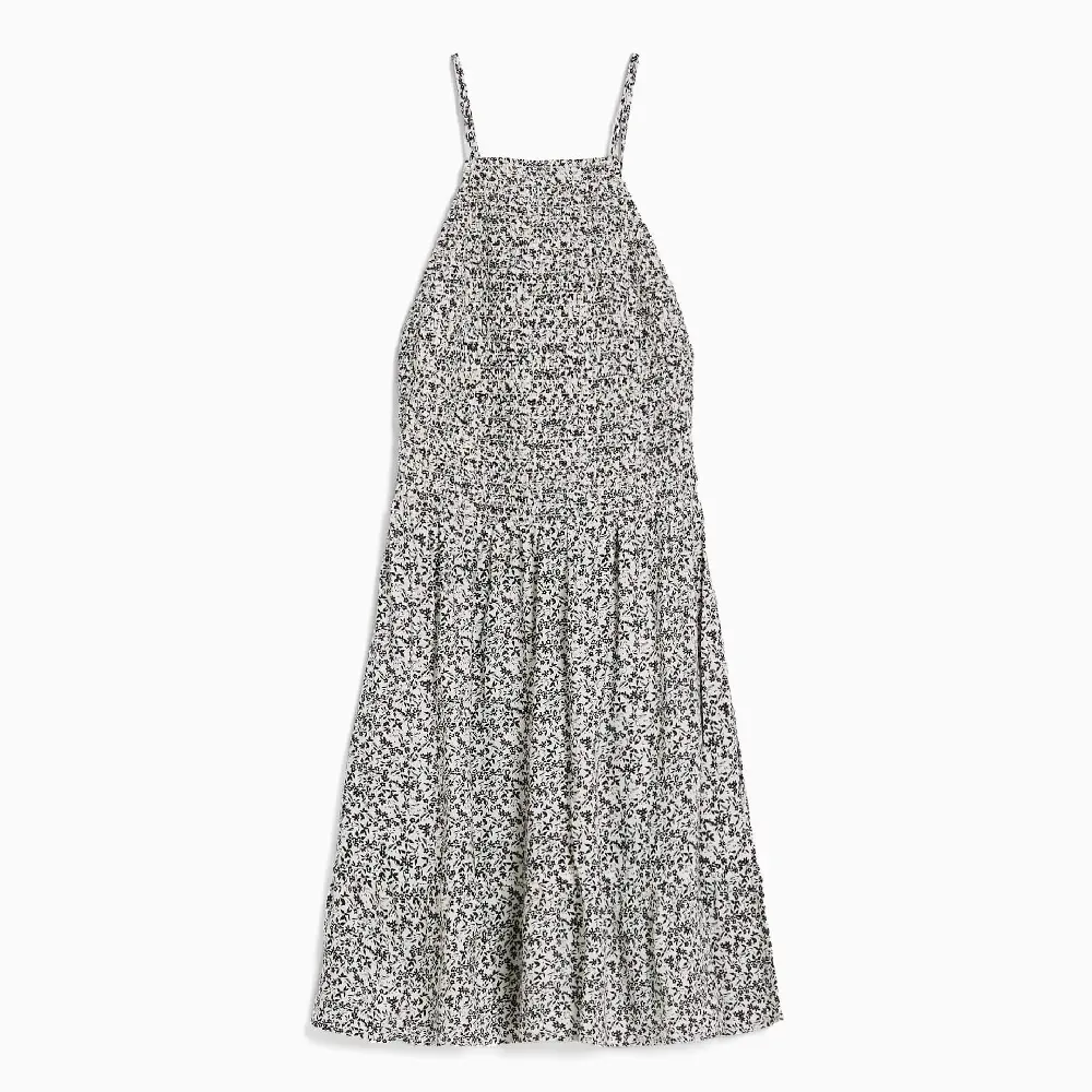 

Платье Bershka Mini Halter Neck Print, белый/черный