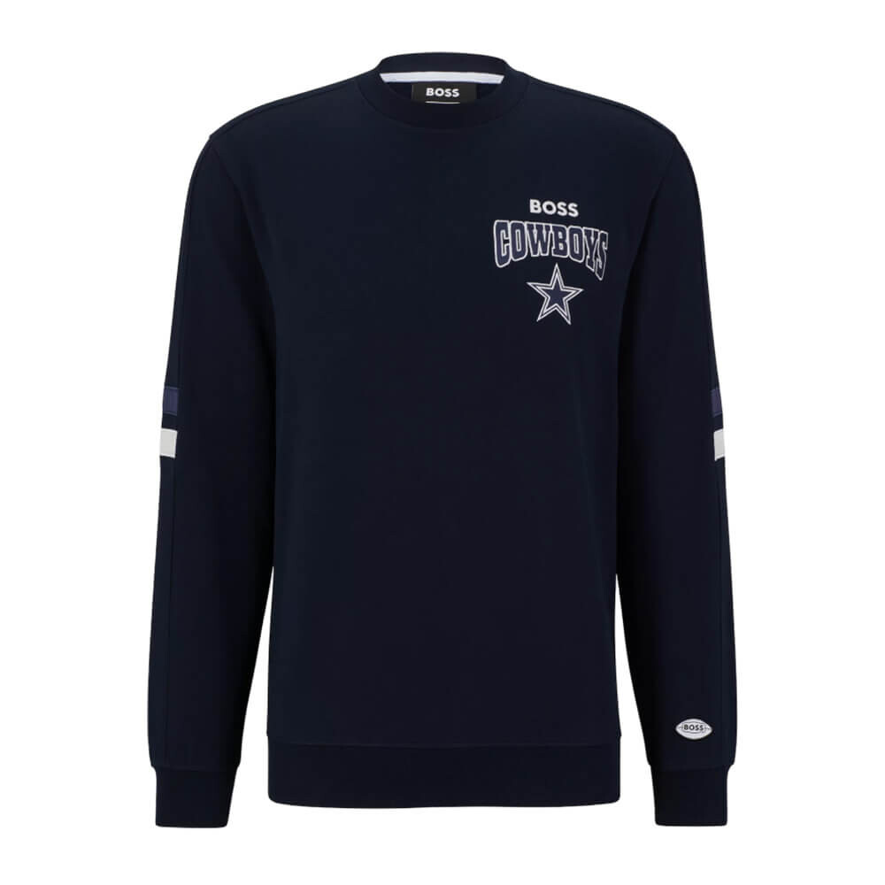 

Свитшот Boss x NFL Cotton-Terry, темно-синий
