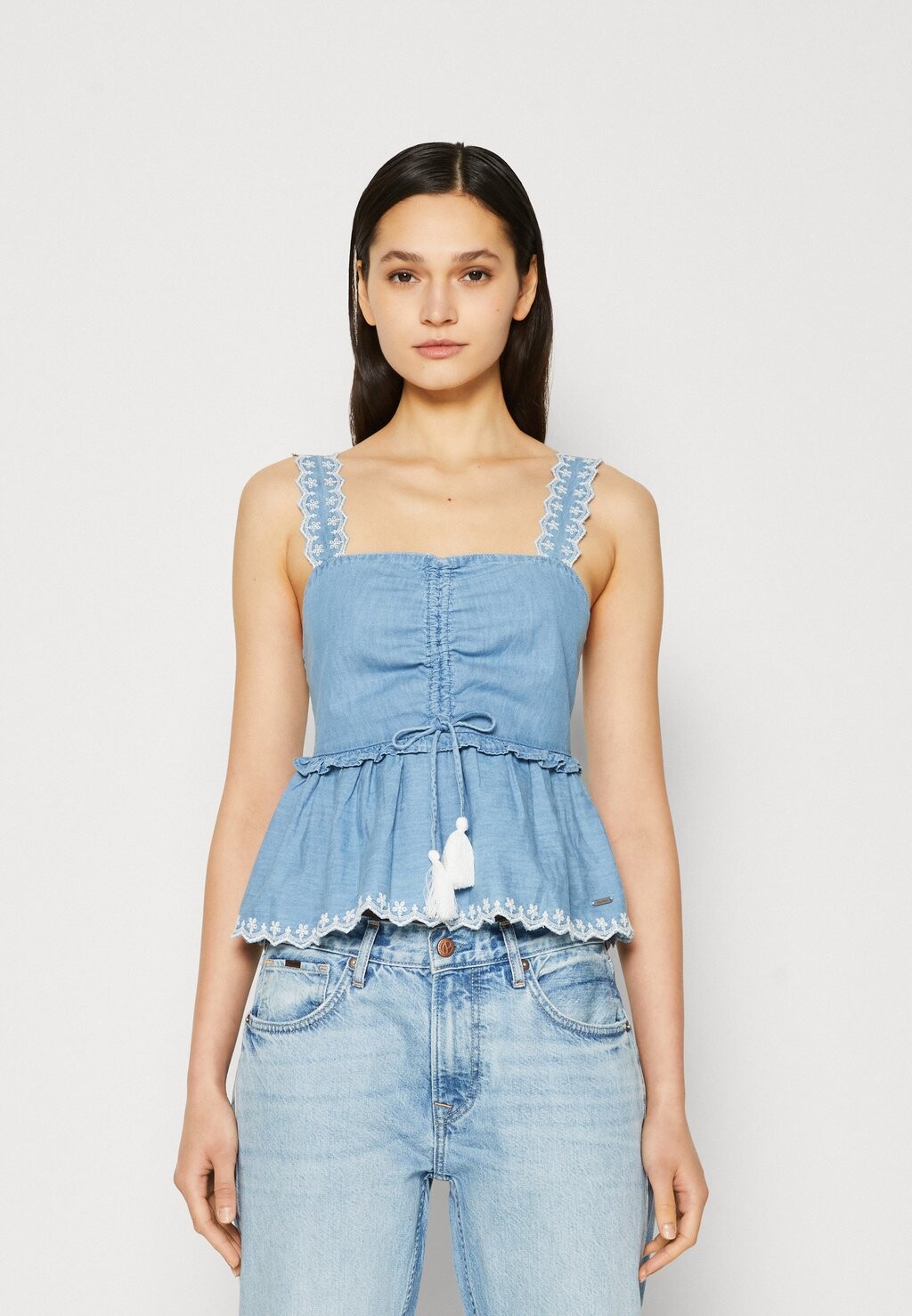 

Топ Pepe Jeans, синий
