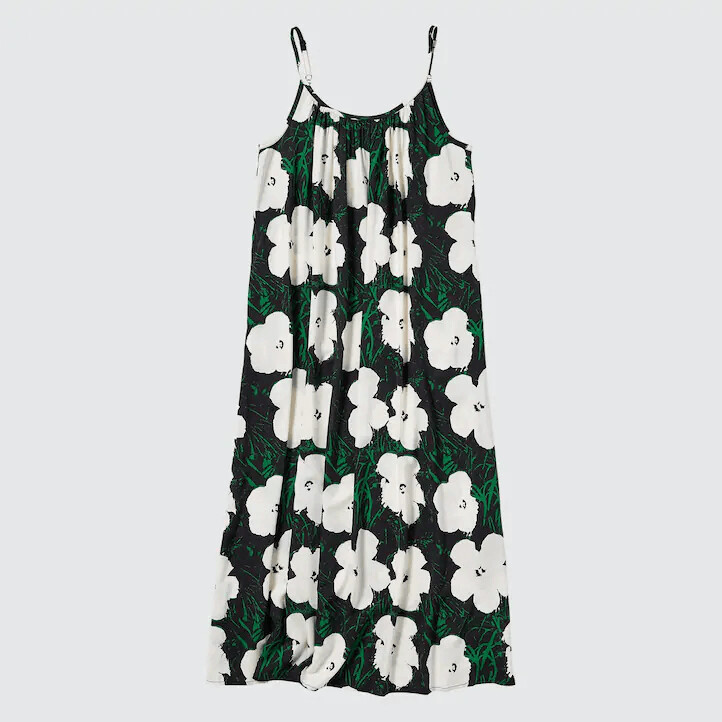 

Платье Uniqlo UT Andy Warhol Flowers Collection, темно-зеленый
